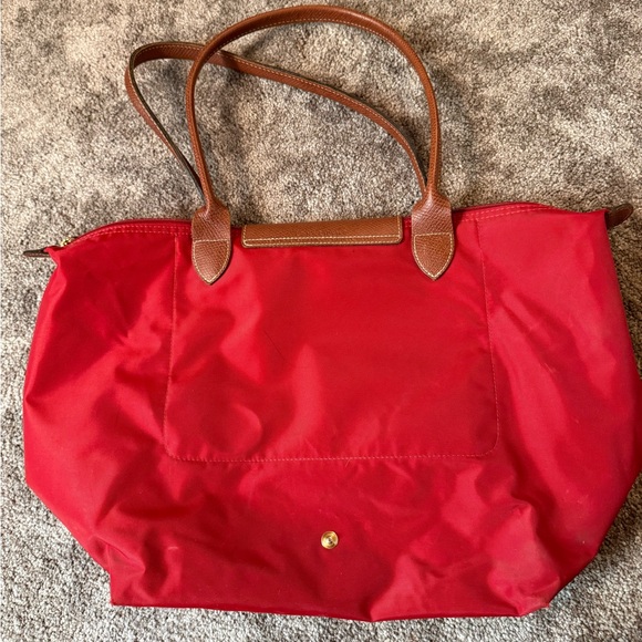 Longchamp Cherry Tote with Chocolate Handles - Picture 2 of 3